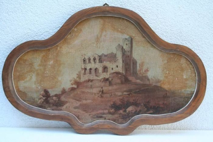 Die Ruine um 1800 – so lag sie über hundert Jahre lang über der Rheinebene.