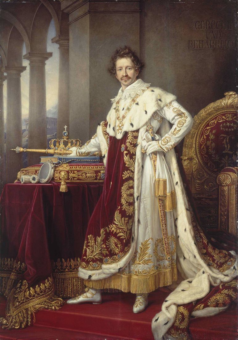 Ludwig I. im Krönungsornat – gemalt von Joseph Karl Stieler, dem Hofmaler.