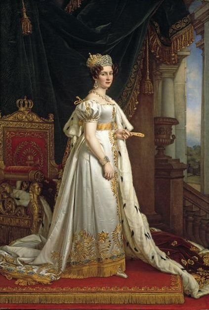 Königin Therese von Bayern – nach dem Porträt von Joseph Karl Stieler.