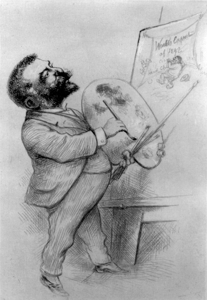 Thomas Nast, Selbstporträt – der Junge aus der Landauer Kaserne, der Amerikas Bilder schuf.